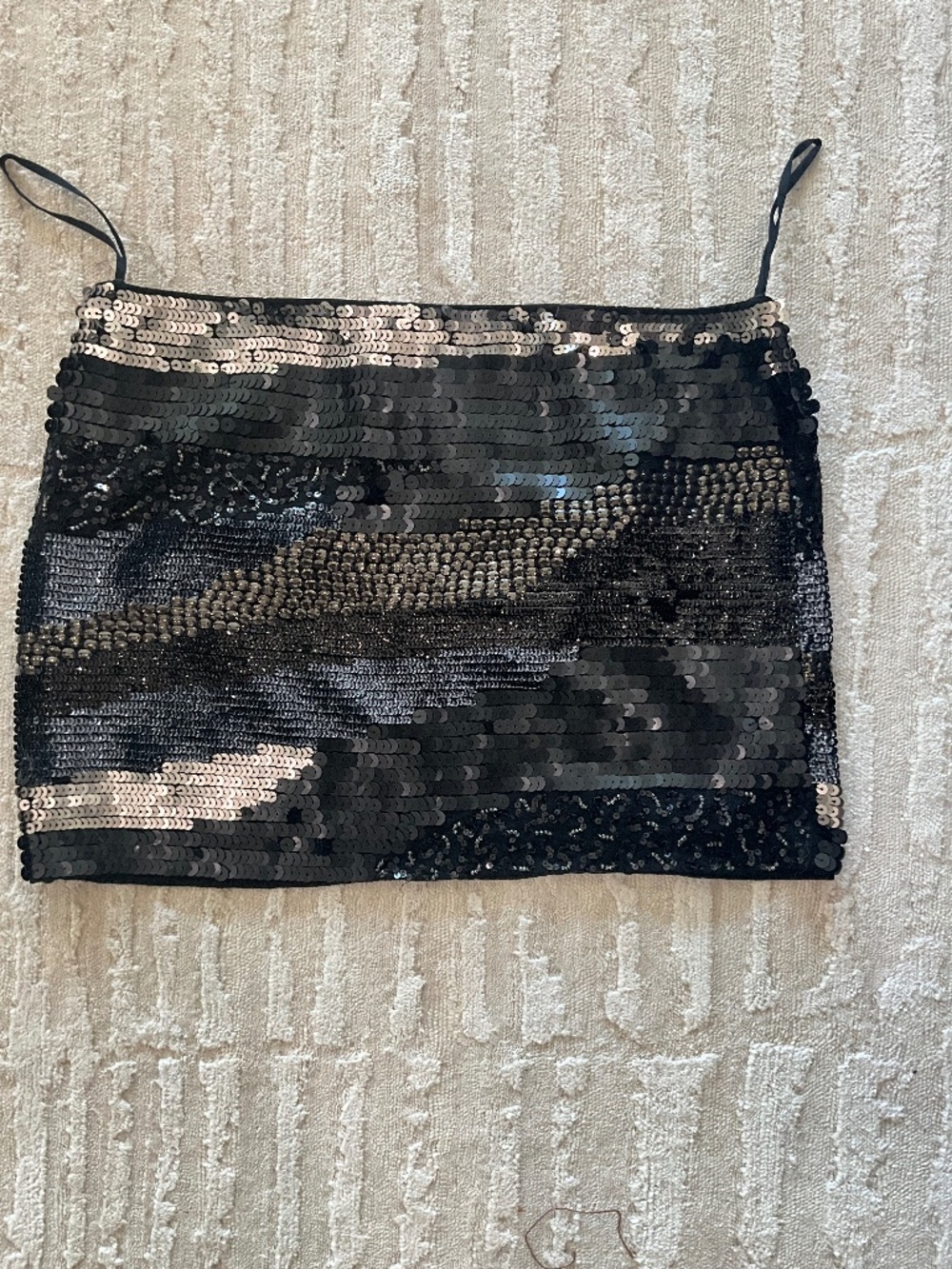 Sequined mini skirt